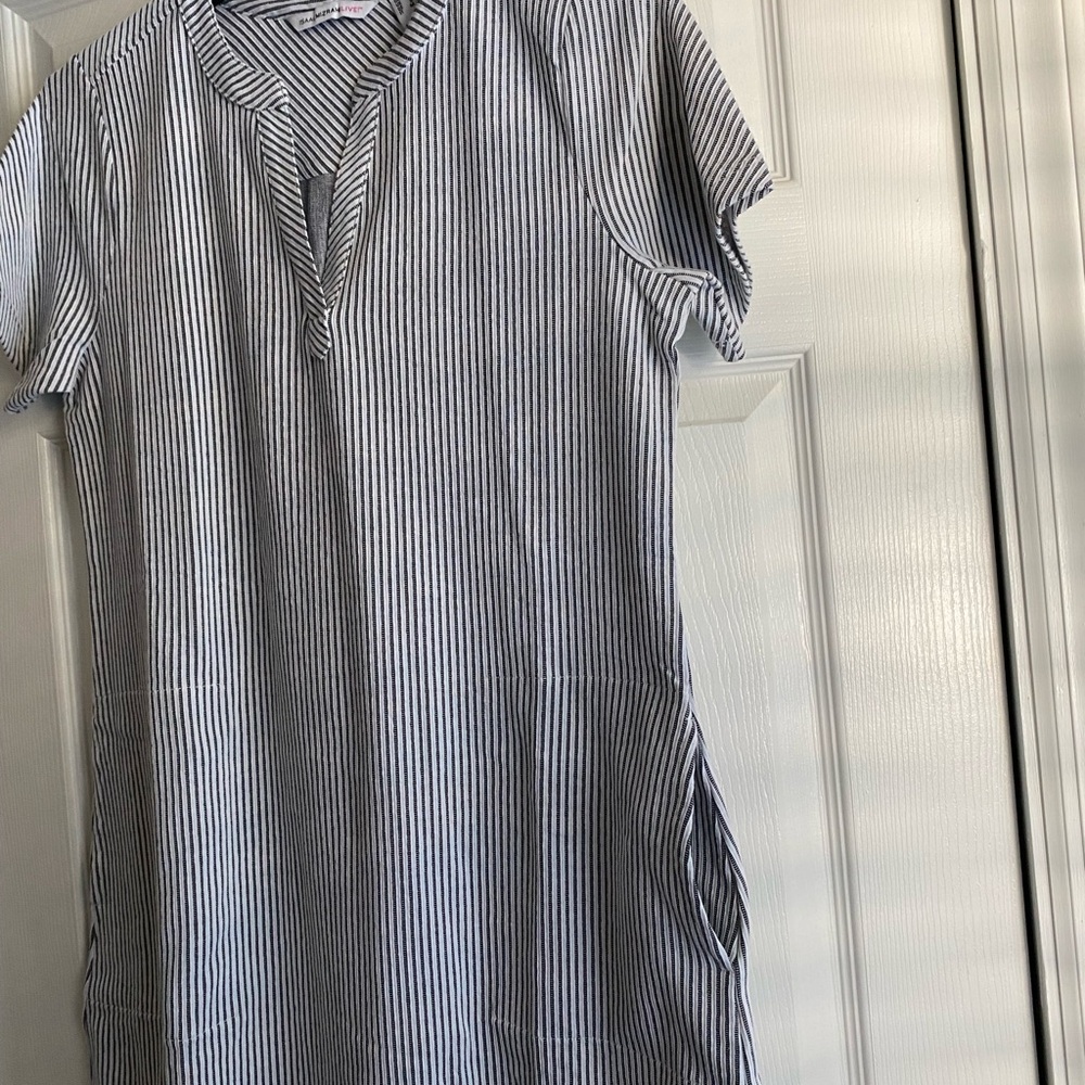 Isaac Mizrahi Live - Black and White Striped Dress NWOT - Picture 5 of 10